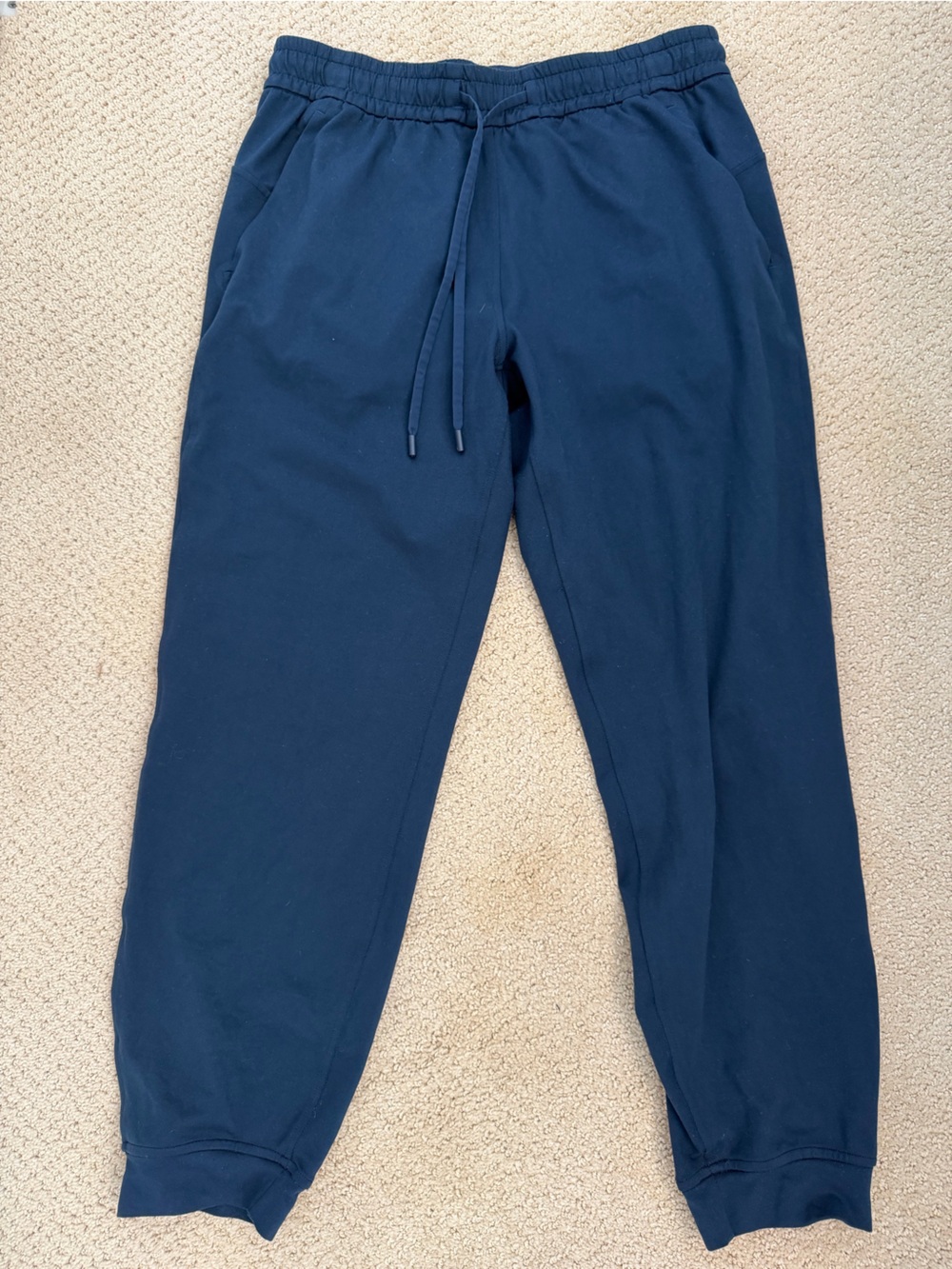 Lululemon Women Soft Jersey Crop Drawstring Jogger 6 Navy